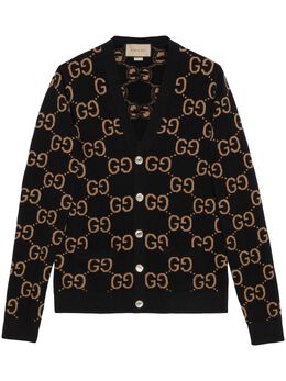 Gucci: Кардиган  GG Supreme из шерсти