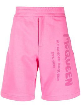 Alexander McQueen: Шорты  Graffiti с принтом