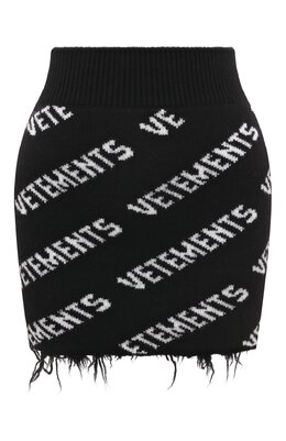 Шерстяная юбка Vetements we63kn280b