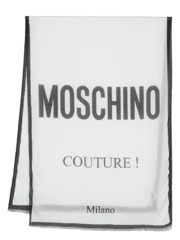 Moschino: Шарф с принтом 