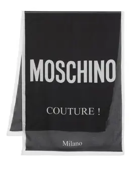 Moschino: Шарф с принтом 