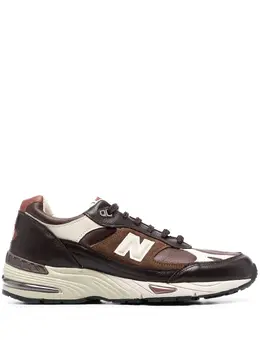 New Balance: Коричневые кроссовки  991