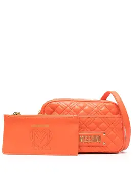 Love Moschino: Оранжевая сумка 