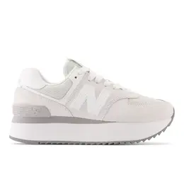 New Balance: Белые кроссовки  574