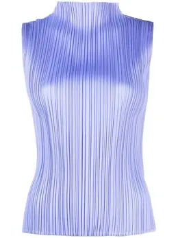 Pleats Please Issey Miyake: Блуза без рукава