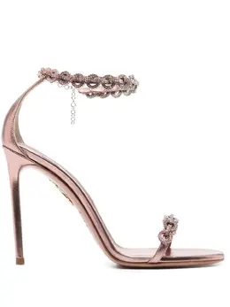 Aquazzura: Светлые сандалии  Love Link