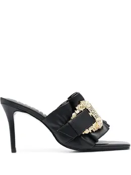 Versace Jeans Couture: Чёрные сандалии 