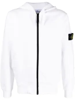 Stone Island: Белая толстовка  Compass