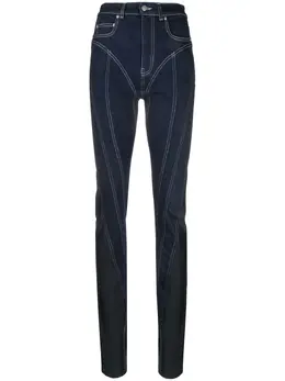 Mugler: Чёрные джинсы 