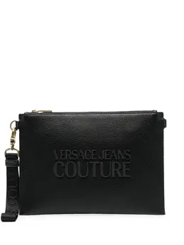 Versace Jeans Couture: Чёрный клатч 