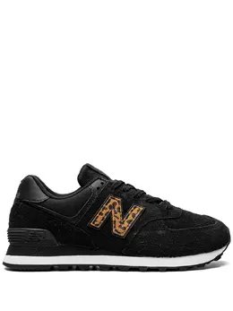 New Balance: Чёрные кроссовки  574
