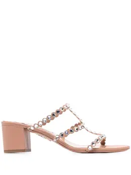 Aquazzura: Розовые сандалии 