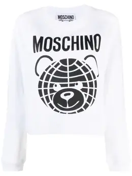 Moschino: Свитшот  Teddy Bear с принтом