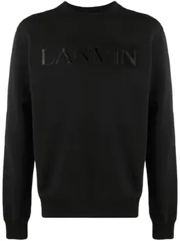 Lanvin: Чёрный свитшот 