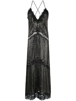 Roberto Cavalli: Кожаное платье 