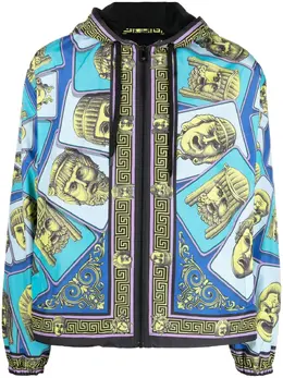 Versace: Голубая куртка 