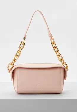 Trussardi: Бежевая сумка 
