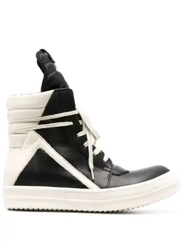 Rick Owens: Чёрные кроссовки Geobasket