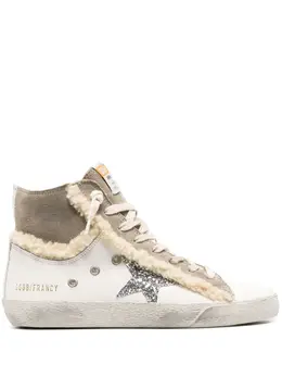 Golden Goose: Белые кроссовки  Francy