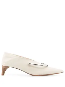 Jil Sander: Бежевые туфли 