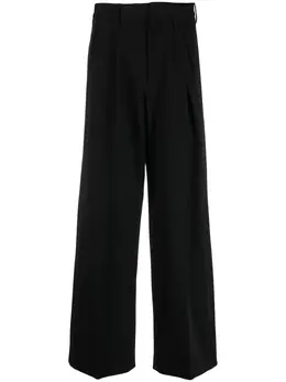 MM6 Maison Margiela: Чёрные брюки 