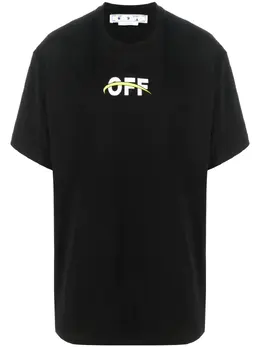 Off-White: Футболка с принтом