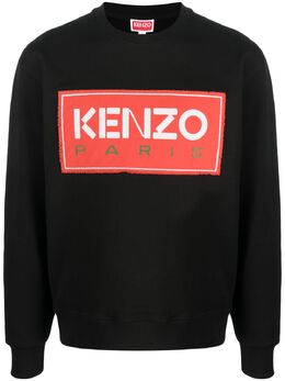 Kenzo: Чёрный свитшот Paris