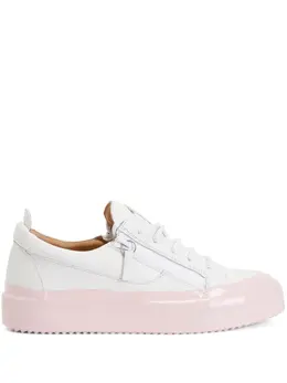 Giuseppe Zanotti: Белые кроссовки  Frankie