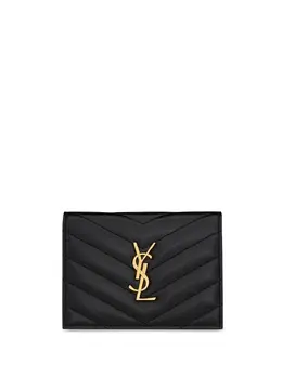 Saint Laurent: Чёрный картхолдер 