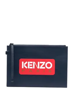 Kenzo: Клатч с принтом 