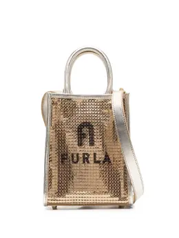 Furla: Сумка-шоппер с принтом 