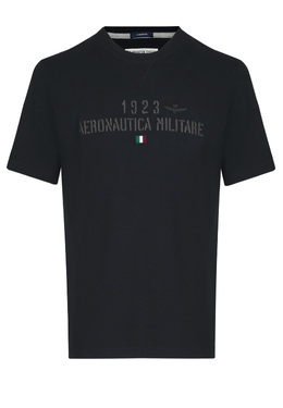 AERONAUTICA MILITARE: Чёрная футболка