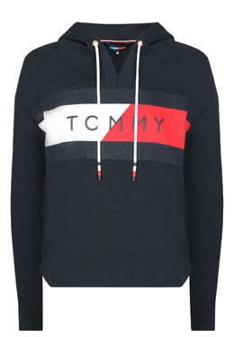 TOMMY HILFIGER: Синяя толстовка 