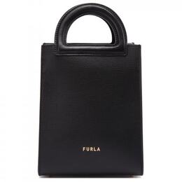 FURLA: Чёрная сумка 