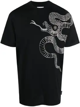 Philipp Plein: Футболка  Snake с принтом