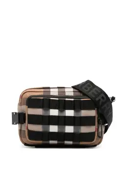 Burberry: Коричневая сумка через плечо 