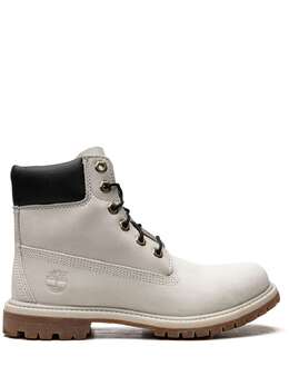 Timberland: Светлые ботинки 