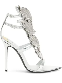Giuseppe Zanotti: Серебристые сандалии 