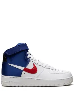 Nike: Белые кроссовки Air Force 1 High