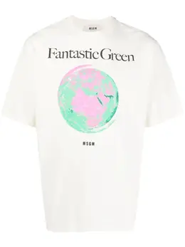 MSGM: Зелёная футболка Fantastic Green