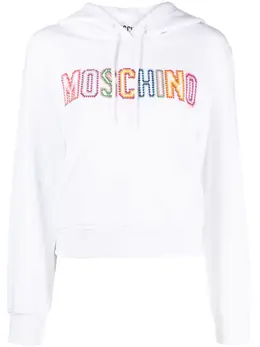 Moschino: Белая толстовка 