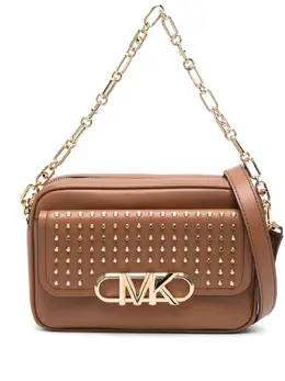 Michael Michael Kors: Коричневая сумка через плечо 