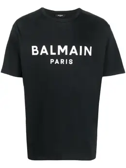 Balmain: Футболка с принтом