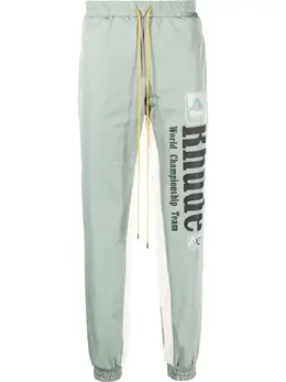 Rhude: Брюки с принтом 