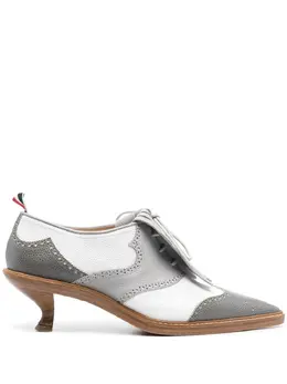 Thom Browne: Белые лоферы RWB