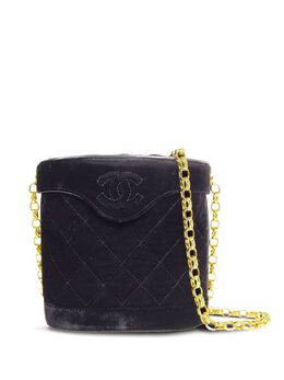 CHANEL Pre-Owned: Чёрная сумка через плечо 