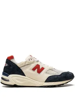 New Balance: Синие кроссовки 