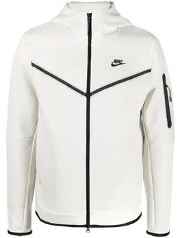 Nike: Белая толстовка 