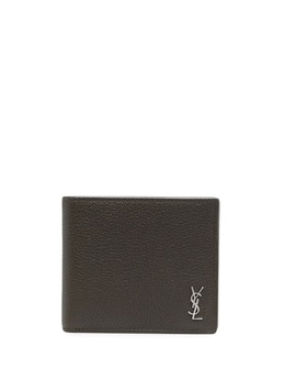 Saint Laurent: Зелёный кошелёк  YSL