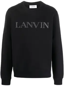 Lanvin: Чёрный свитшот 